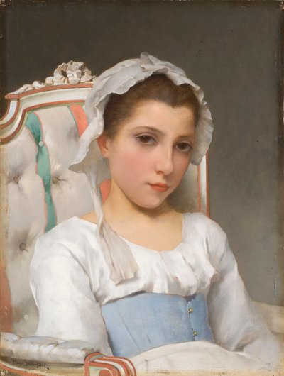 Portrait of a Young Girl by Hugo Salmson
